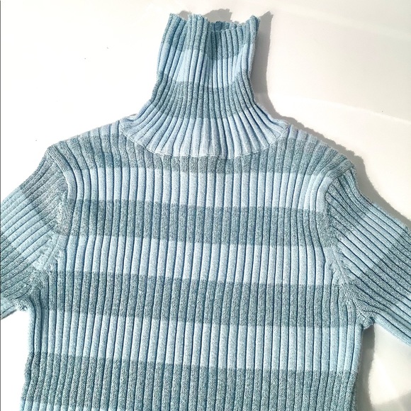 Cherokee Power Blue Sparkly Turtleneck Girl Size S - Picture 7 of 10